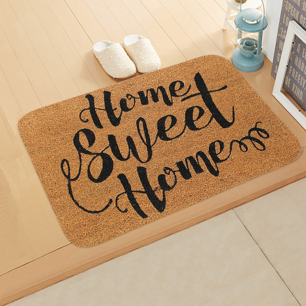 Wholesale Ground Mat Flannel Surface Non Slip Plastic Bottom Welcome Hallway Kitchen Absorbent Floor Mat 40 60cm 8 From China