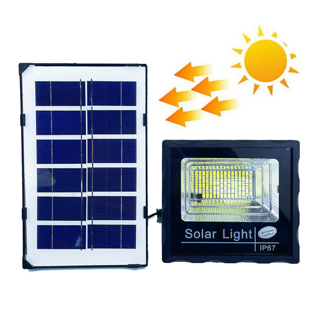 2-in-1 30w/40w/50w Solar Powered Light Remote Control Waterproof Energy Saving Garden Light 30W