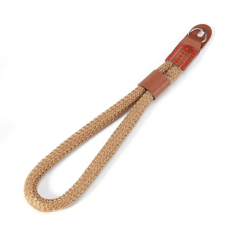 Camera Hand Wrist Strap Lanyard Adjustable Nylon Woven Grip Belt Compatible For Canon Sony Leica Dslr Camera brown