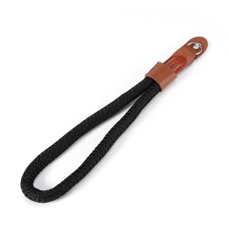 Camera Hand Wrist Strap Lanyard Adjustable Nylon Woven Grip Belt Compatible For Canon Sony Leica Dslr Camera black