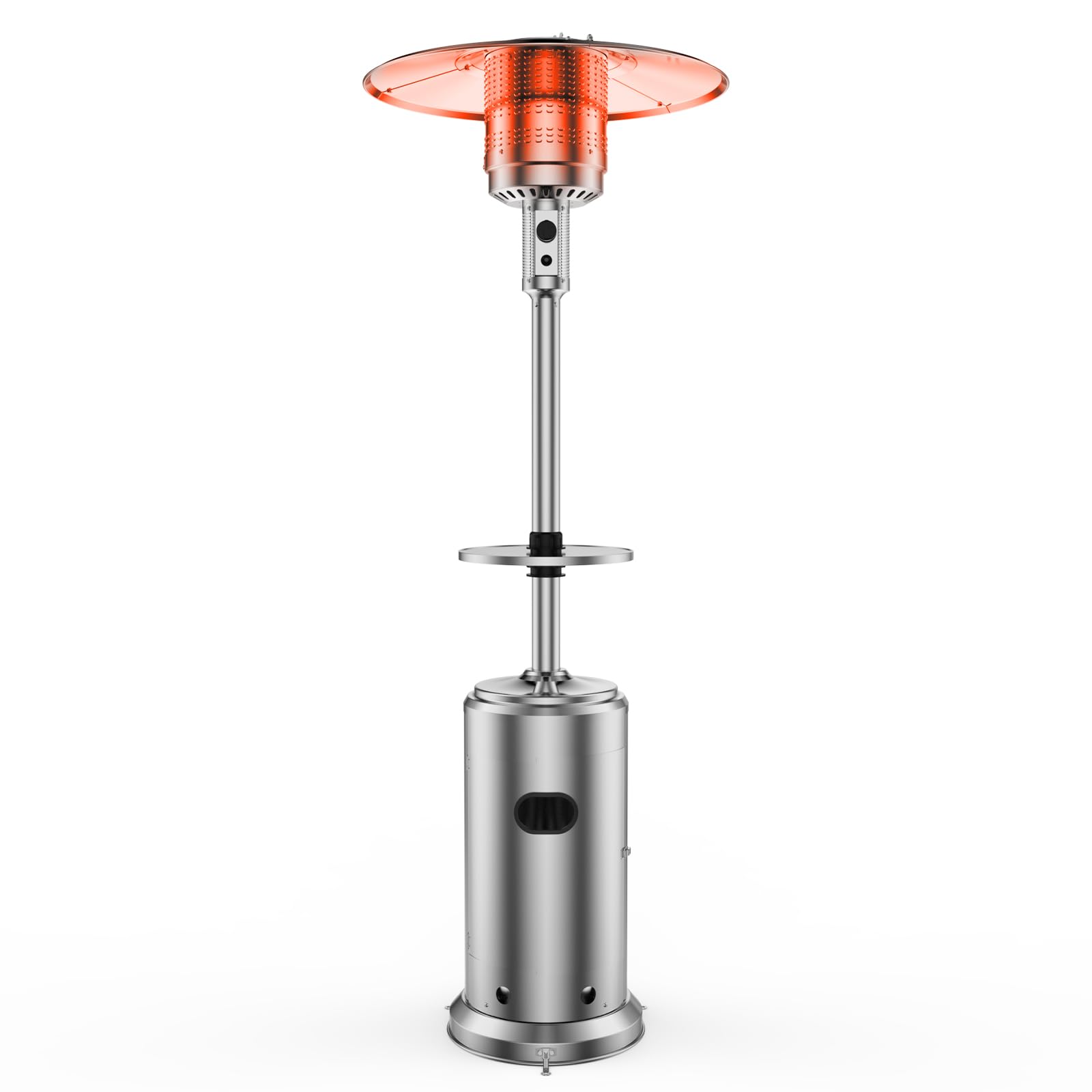 US GARVEE Umbrella Heater 48,000 BTU Freestanding Heater with Wheels and Safety Tilt Switch