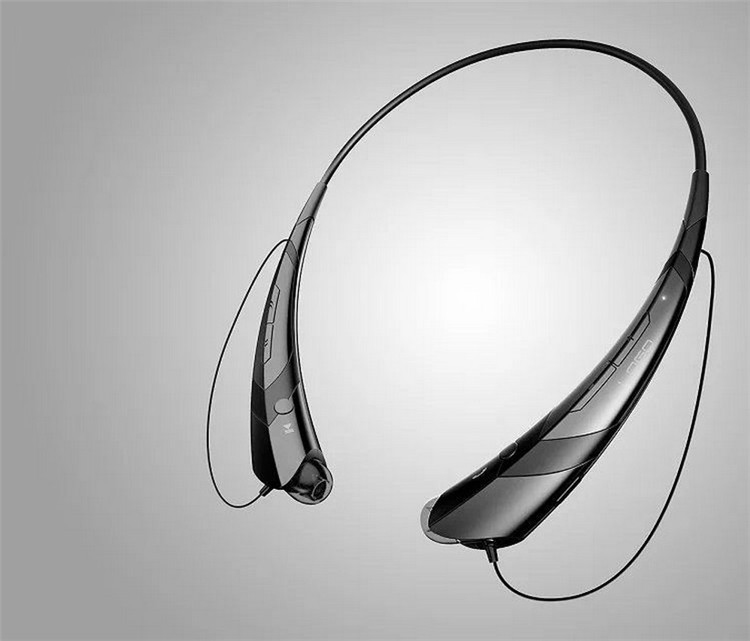 Wireless Bluetooth V4.2 + EDR Headphone Stereo Sports Headset Personality Portable Gift Pure black