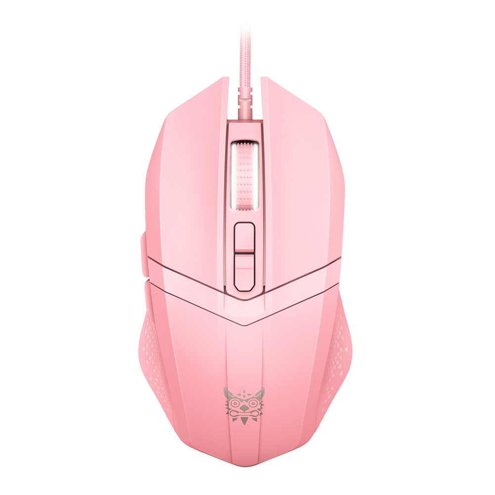 Cw921 Wired Gaming Mouse Non-slip Macro Programming 4-speed 1200-3600dpi Usb 6 Buttons For Computer Office Gamer Pink