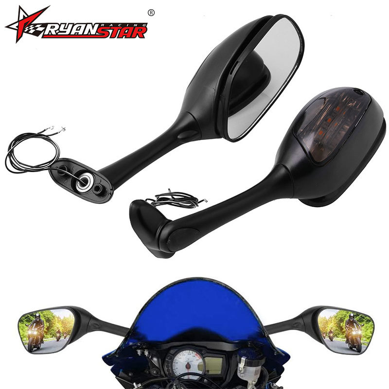 Wholesale Mirrors Integrated Turn Signal Mirror For Gsxr600 750 1000