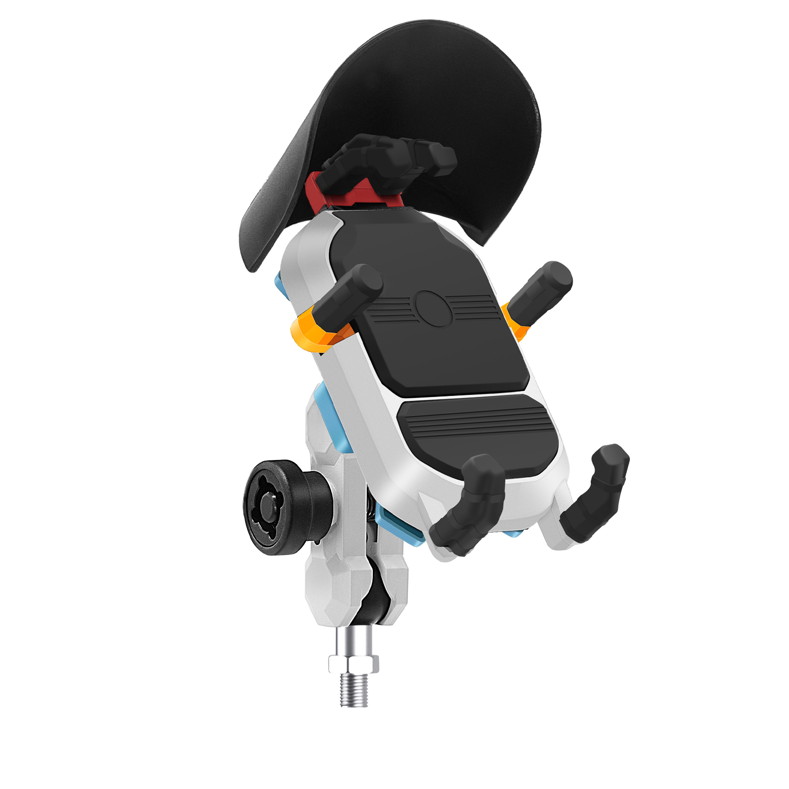 Motorcycle Phone Mount 360° Rotation 15w Wireless Fast Charging Holder