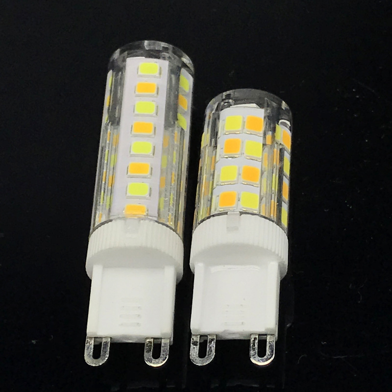 Ceramic Dimmable LED Light Source Tri-Color Changing PC Cover G4 G9 E14 7W 220V 700LM SMD2835 E14 Long