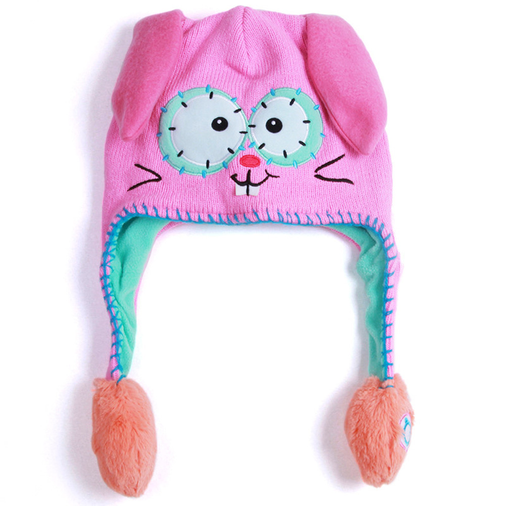 Wholesale Moving Ears Hat Infant Bomber Hat Sweet Cute Knitted Cartoon ...