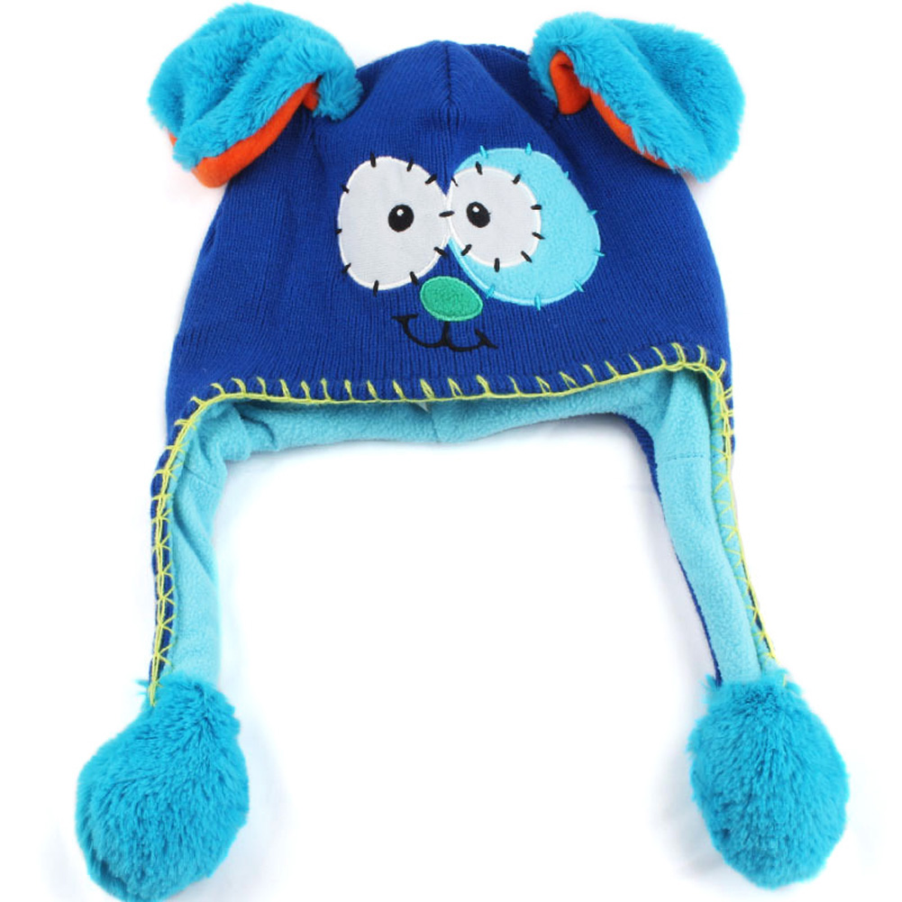 Wholesale Moving Ears Hat Infant Bomber Hat Sweet Cute Knitted Cartoon