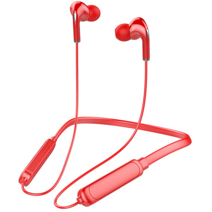 Bt-71 Neck-mounted Bluetooth 5.0 In-ear Wireless  Sports Headphones red