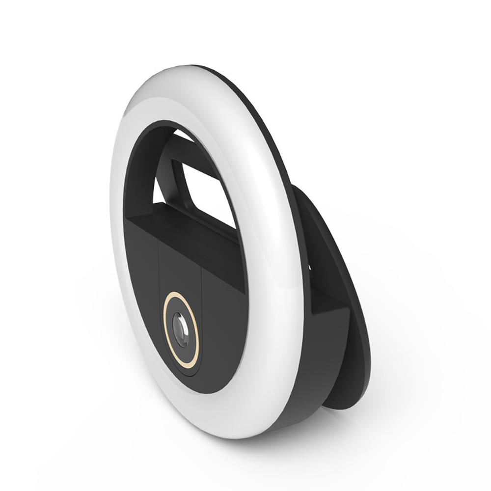 Ring Light 0.63X Wide-Angle Tablet LED Fill-in Light Rechargeable Photography Camera Selfie Flash Lamp black