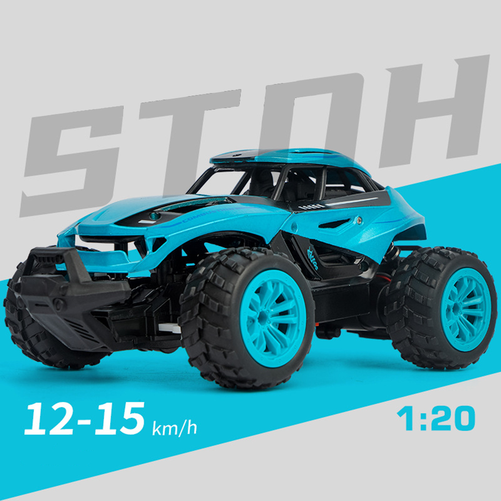 2.4g Remote Control Climbing Car 1:20 High Power Off-road Vehicle High-speed Racing Car For Boys Birthday Gift 33755 [blue] 1:18