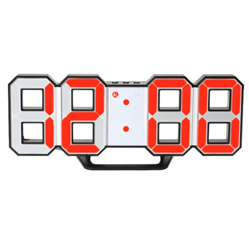 Wholesale LED Wall Clock Alarm Clock Digital 3D Living Room Explosion