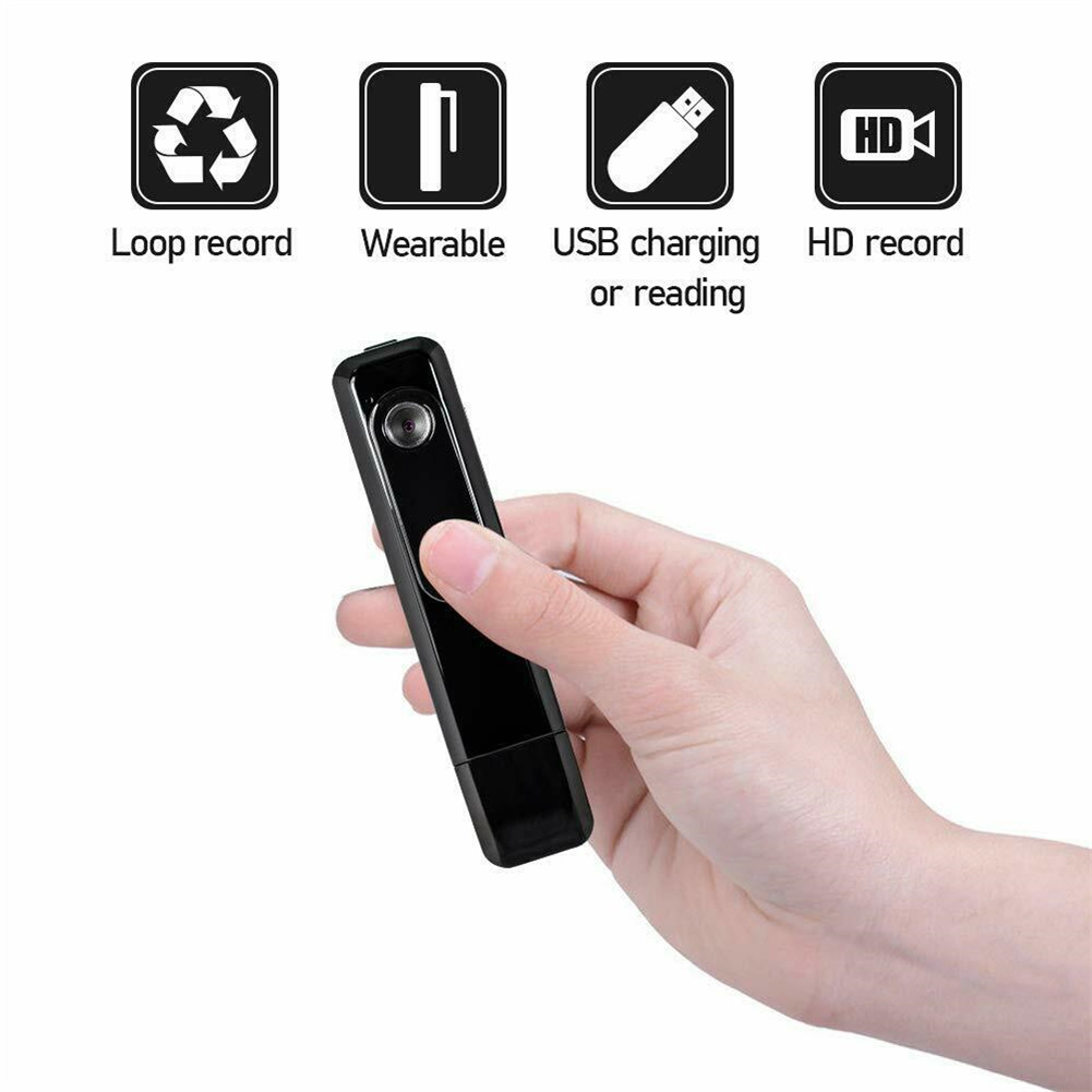 1080p Mini Camera Micro Cam Video Recorder Portable Handheld Dv Back Clip U Disk