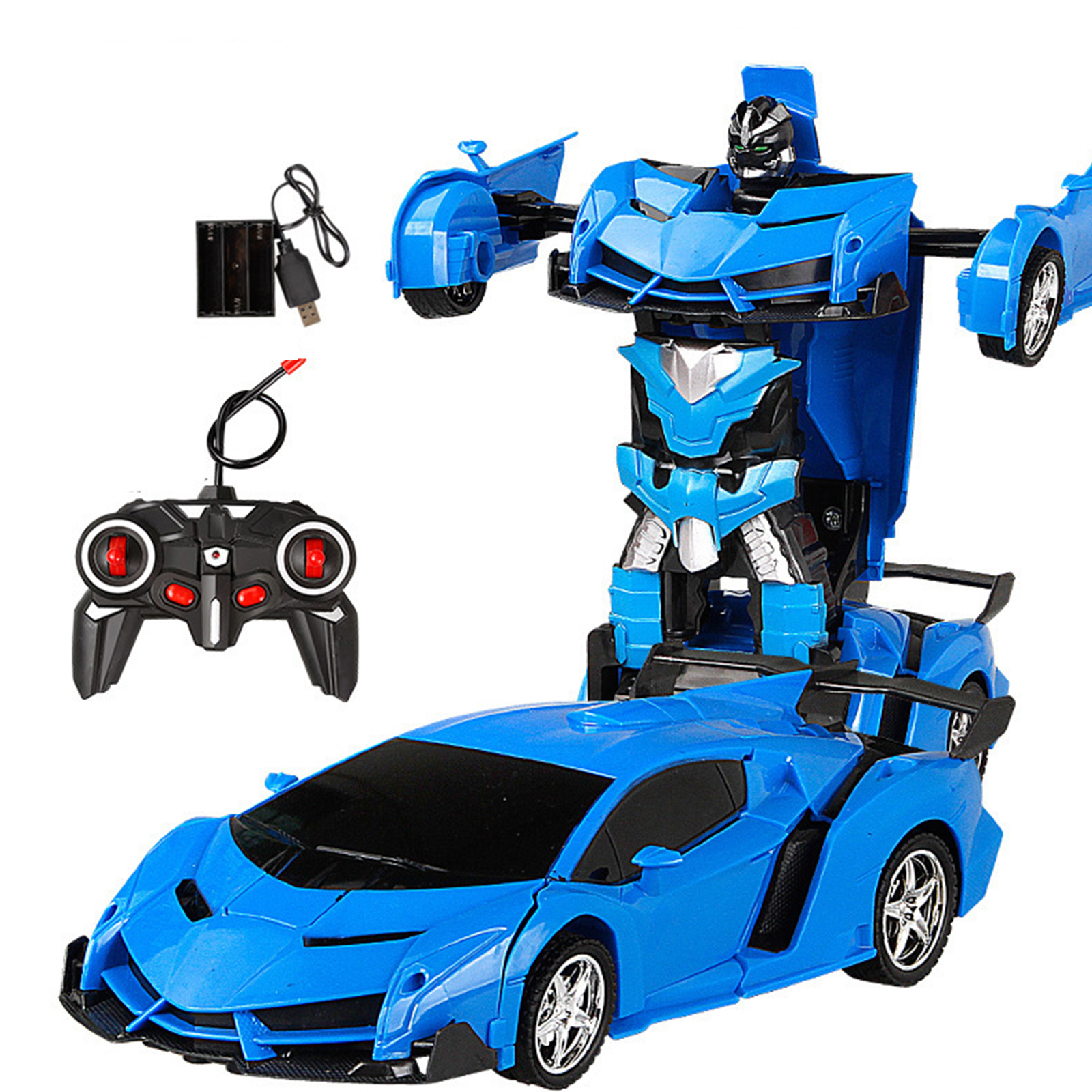 Wholesale 118 Remote Control Transforming Car Onebutton Deformation