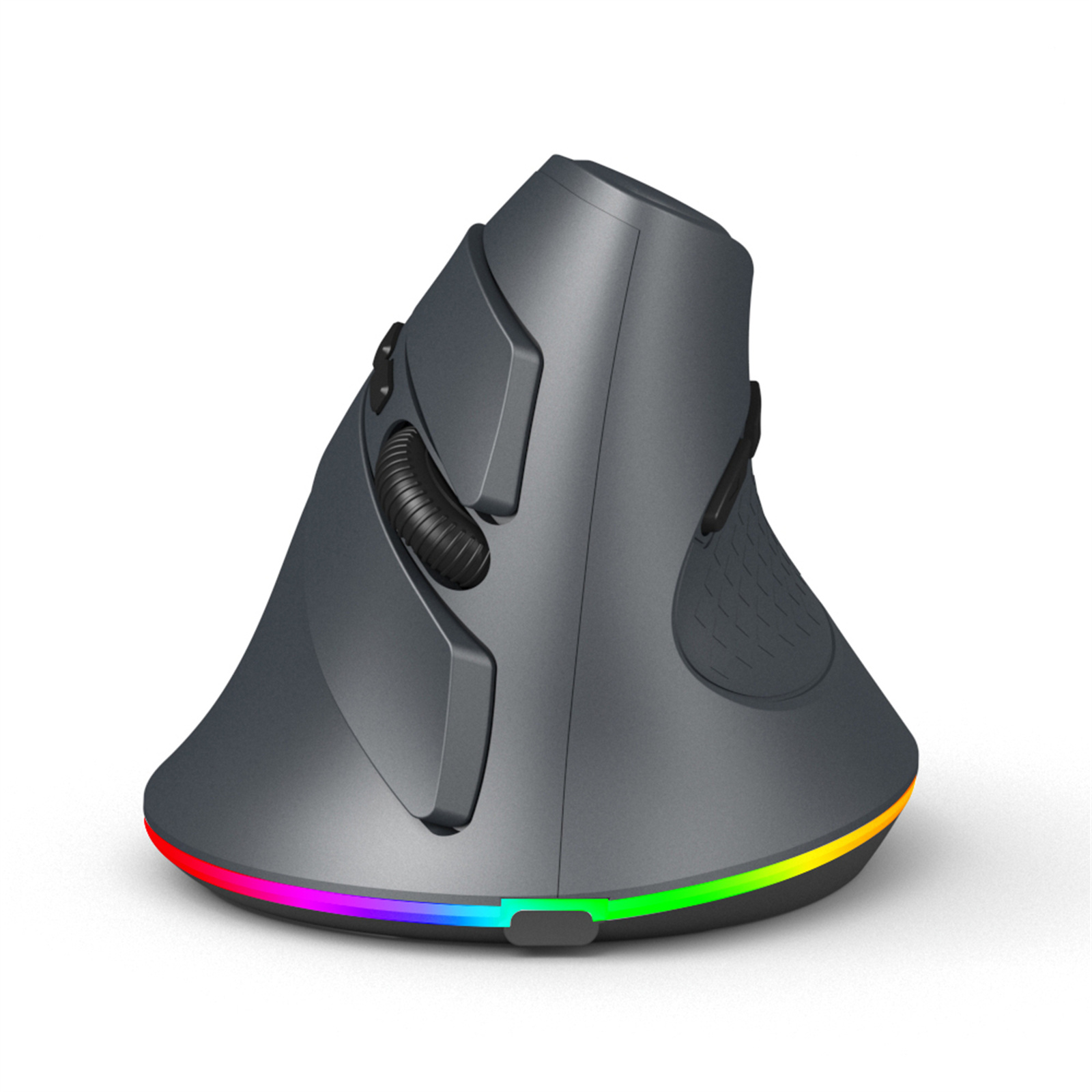Wireless Vertical Mouse Adjustable DPI 2.4GHz Wireless Mouse Ergonomic Gaming Mouse Dual Modes Connection Mice High Precision Mice Portable Mouse For PC Laptop Computer grey