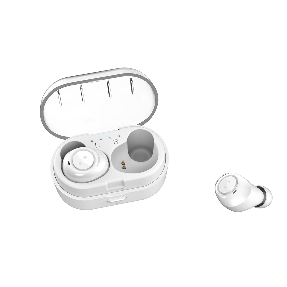CP7 Wireless Bluetooth 5.0 Binaural Stereo Sports Earphone Bluetooth Headset white
