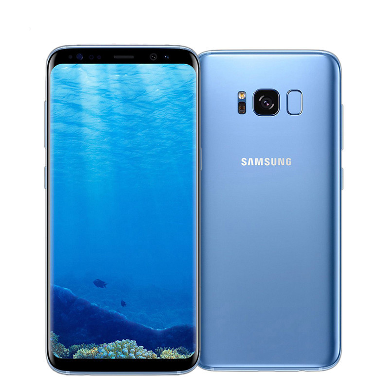 Unlocked Samsung Galaxy S8 Plus 4G RAM 64G ROM 6.2 inch Qualcomm Octa Core 4G LTE Mobile Phone  Single SIM blue_64G