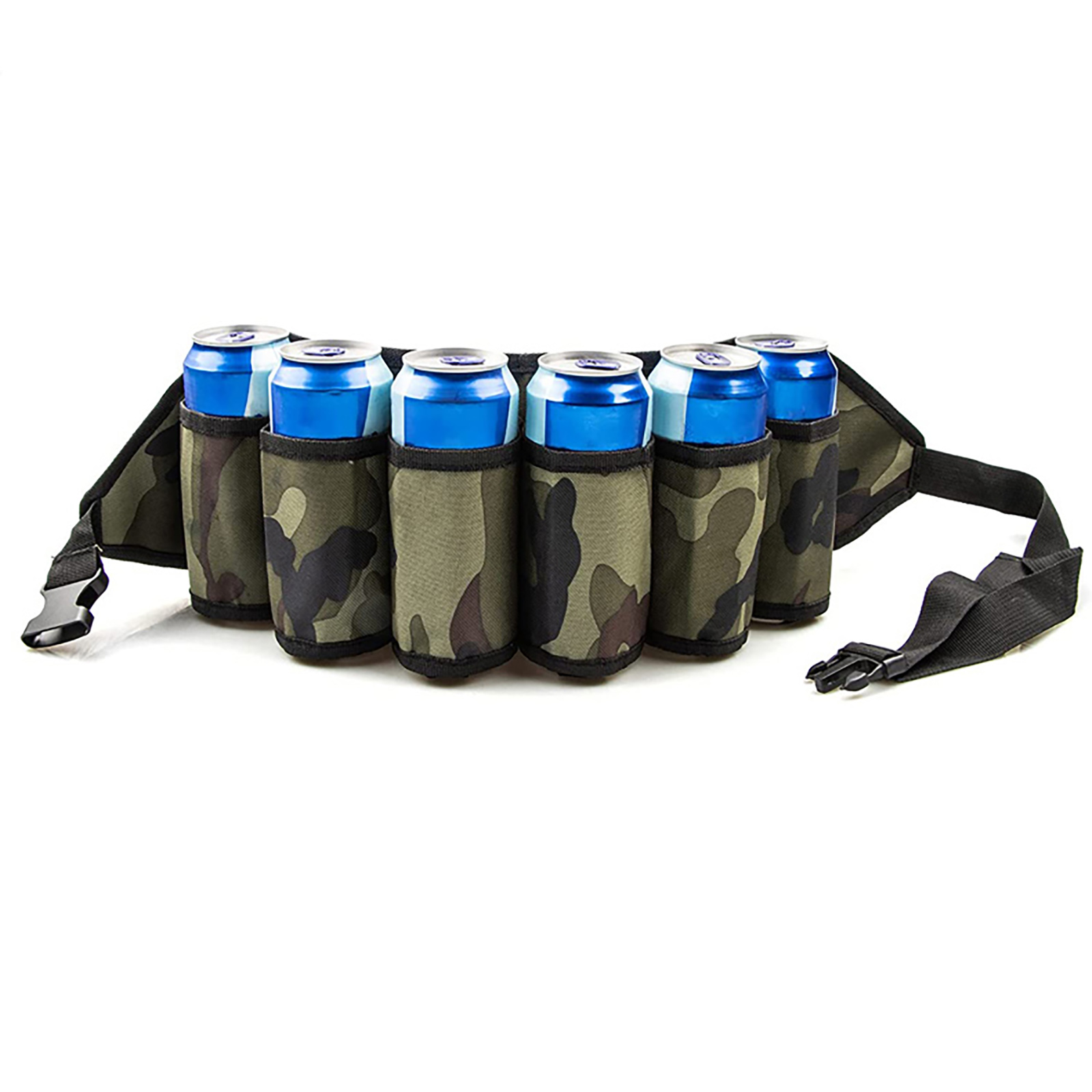 Portable Waist Beer Belt Holster Wine Bottles Beverage Holder Hanging Organizer For Climbing Camping Hiking camouflage