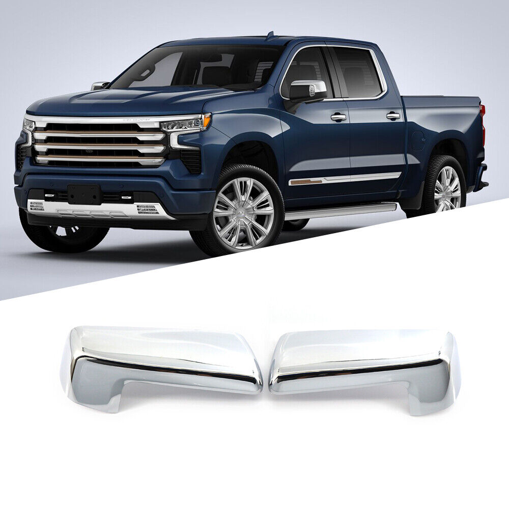 1 Pair Mirror Caps Covers Caps Door Side Rearview Mirror Housing Exterior Accessories Compatible For 1500 2500 3500 Replaces 84469252 84328137 84612941 plating