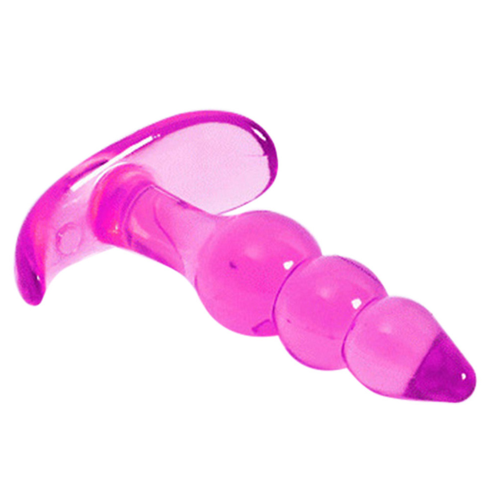 Anal Backyard toy Dildo Adult sex toys NO vibrator butt plug silicone Anal Butt Plug G-Spot Stimulation Suction Cup Jelly red
