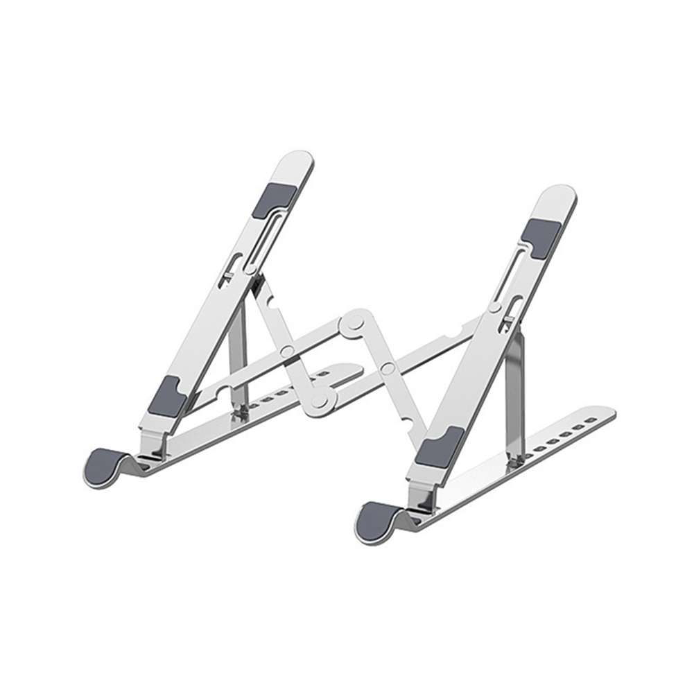 Laptop Stand Aluminum Alloy Computer Laptops Monitor Desktop Mount Portable Folding Laptop Holder Support D103 silver