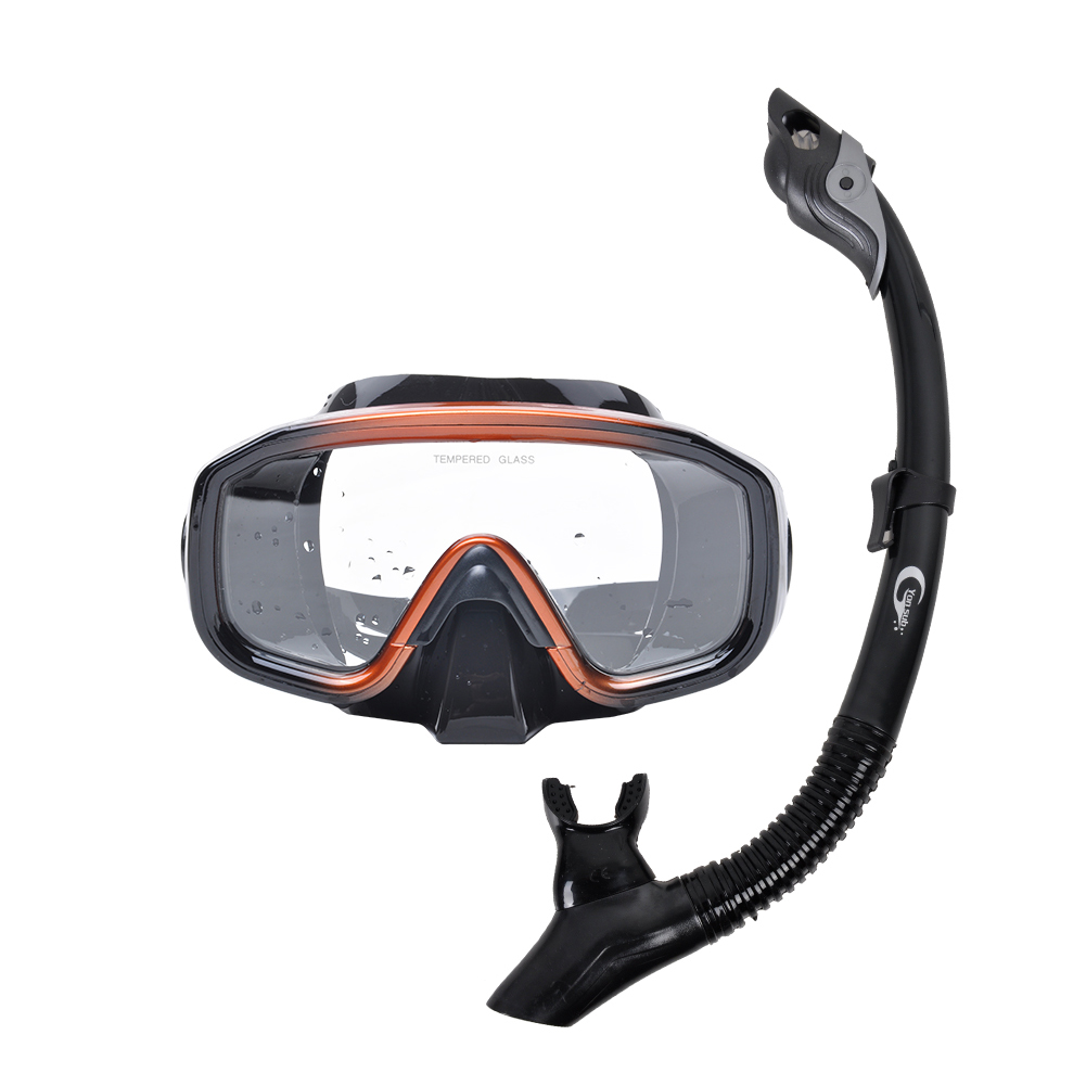 Trockenschnorchel Maskenset Professional Divers Gear Goggles Breath Tube 