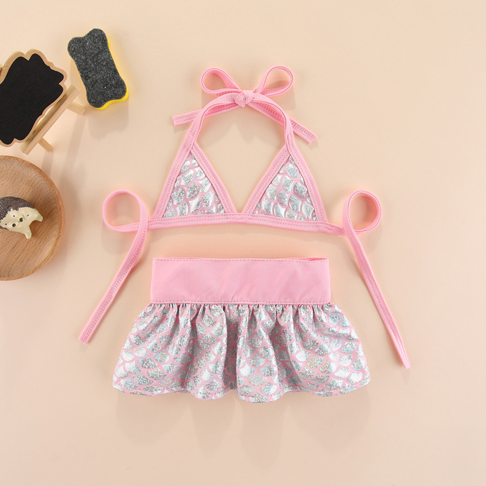 Summer Pet Bikini Swimsuit Suit Cat Dog Clothes Cute Skirt Sexy Sling Beach Party Costume Pets Supplies pink L waist 40CM