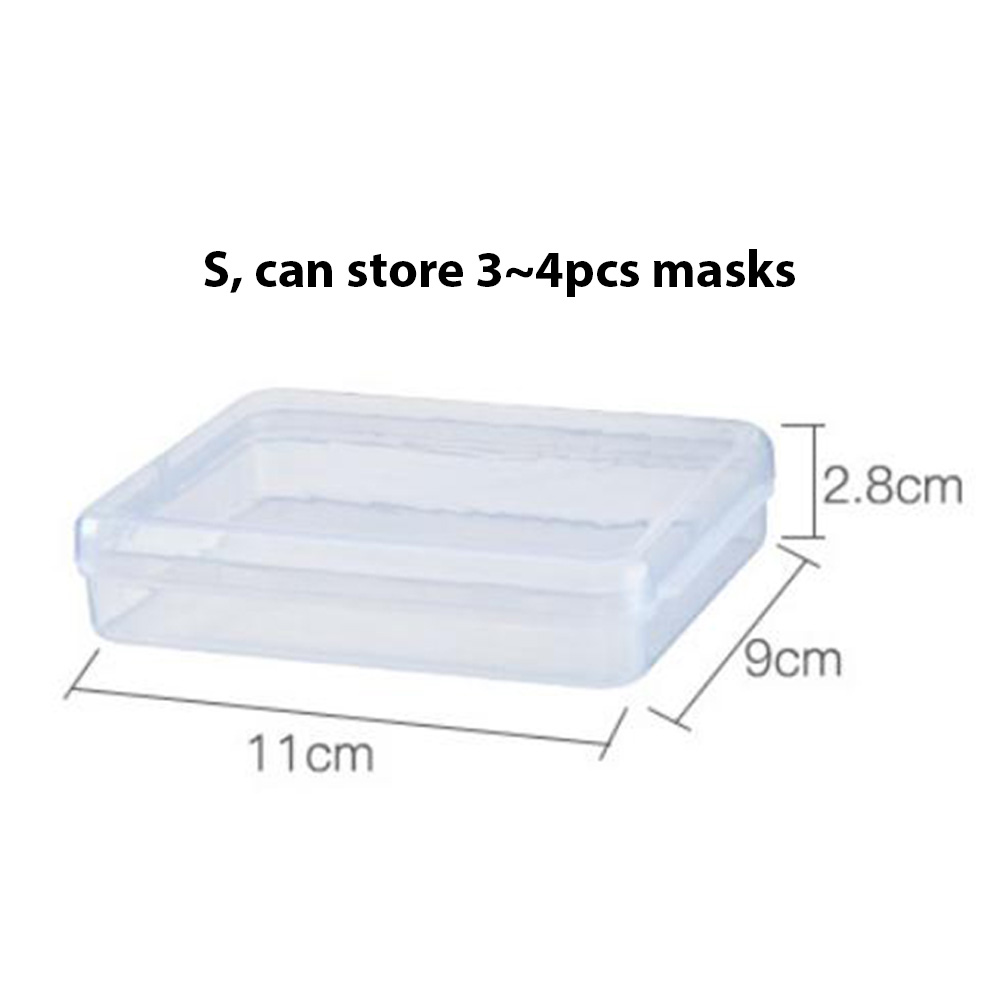 Wholesale Plastic Portable Transparent Antidust Mask Storage Box