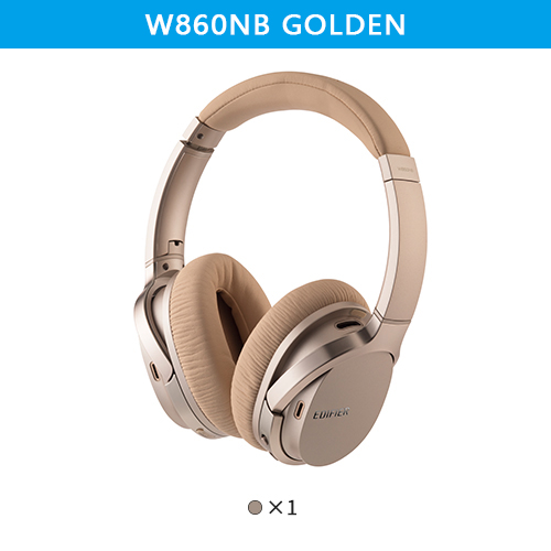 EDIFIER W860NB Bluetooth Headphones ANC Touch Control NFC Apt-X Audio Decoding Wireless Earphone Golden