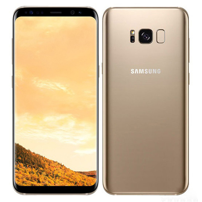 Unlocked Samsung Galaxy S8 Plus 4G RAM 64G ROM 6.2 inch Qualcomm Octa Core 4G LTE Mobile Phone  Single SIM Gold_64G