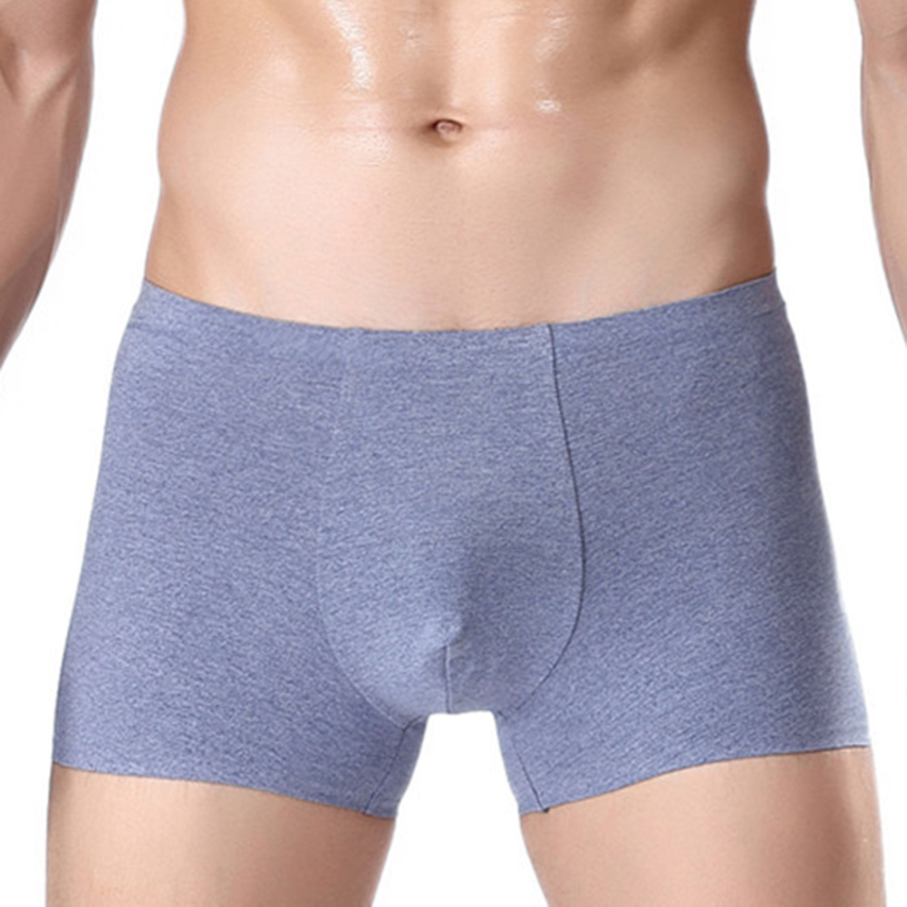 Wholesale Male Seamless Boxer Briefs Comfortable Cotton Lingerie No Whipstitch Sexy Boxer 3133