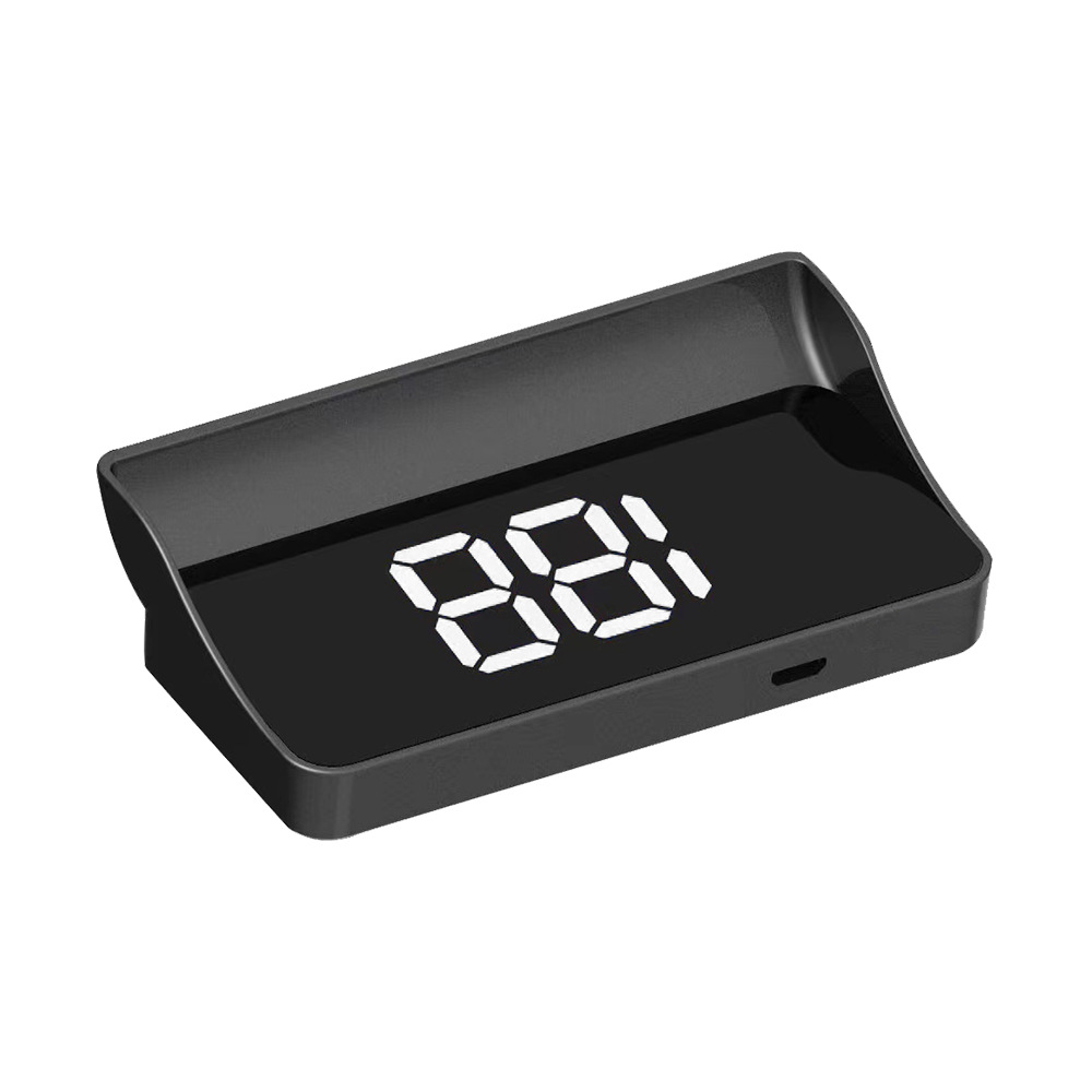 Car HUD Head Up Display GPS Digital Windshield Projector Speed Meter Speedometer With 4-inch LED Backlight Screen Universal For Cars, Trucks, Buses White KM/H