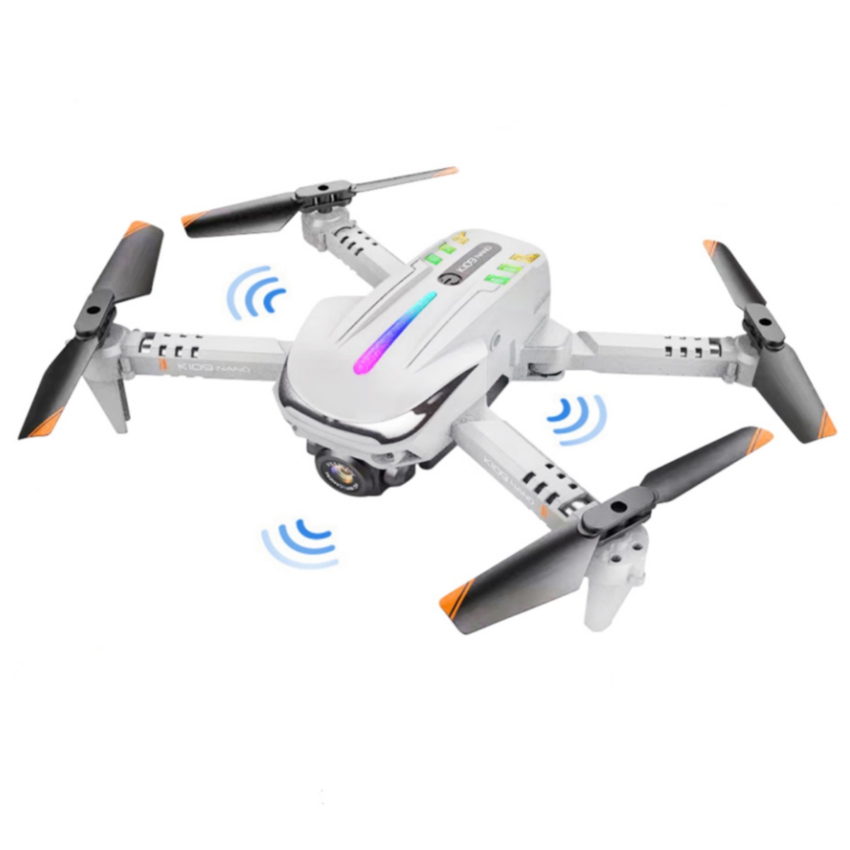 S1 Wi-fi Mini Drone With Wifi Signal Obstacle Avoidance Function Single /dual Camera 4k Infrared Drone White 1 battery