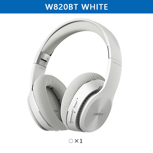 EDIFIER W820BT Bluetooth Headphones CSR Technology Foldable Wireless Earphone Dual Batteries 80 Hours Playback white