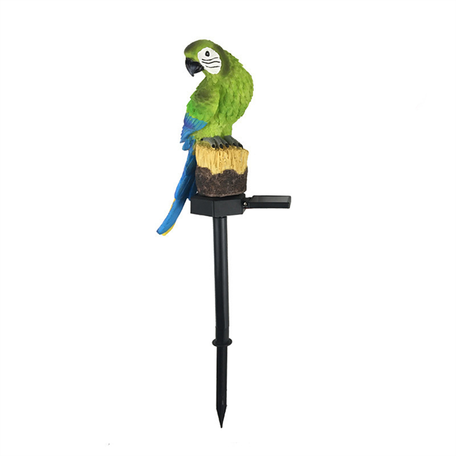 1.2V Outdoor Solar Lights IP65 Waterproof Parrot Shape Solar Ground Insert Landscape Light Resin Crafts green