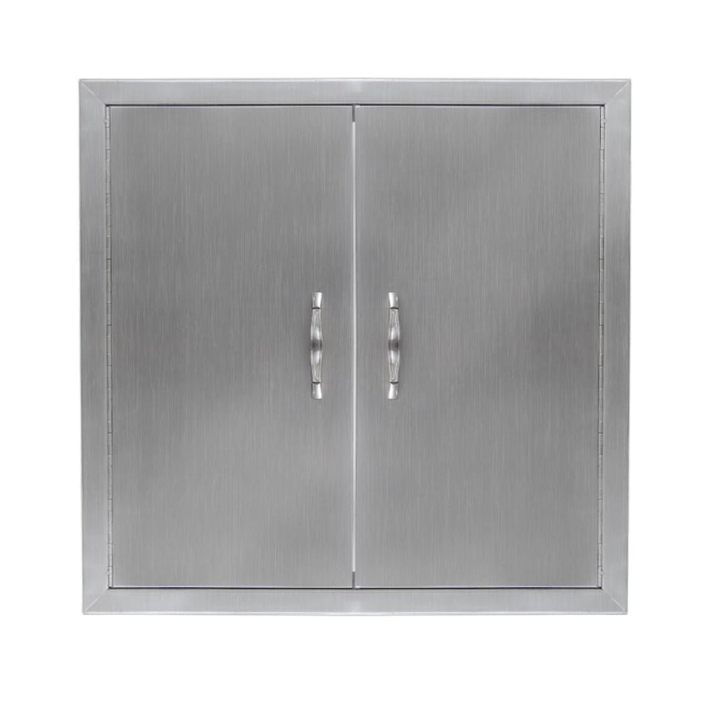US GARVEE BBQ Access Door Grill Door Double Door Brushed Stainless Steel Outdoor Kitchen Doors