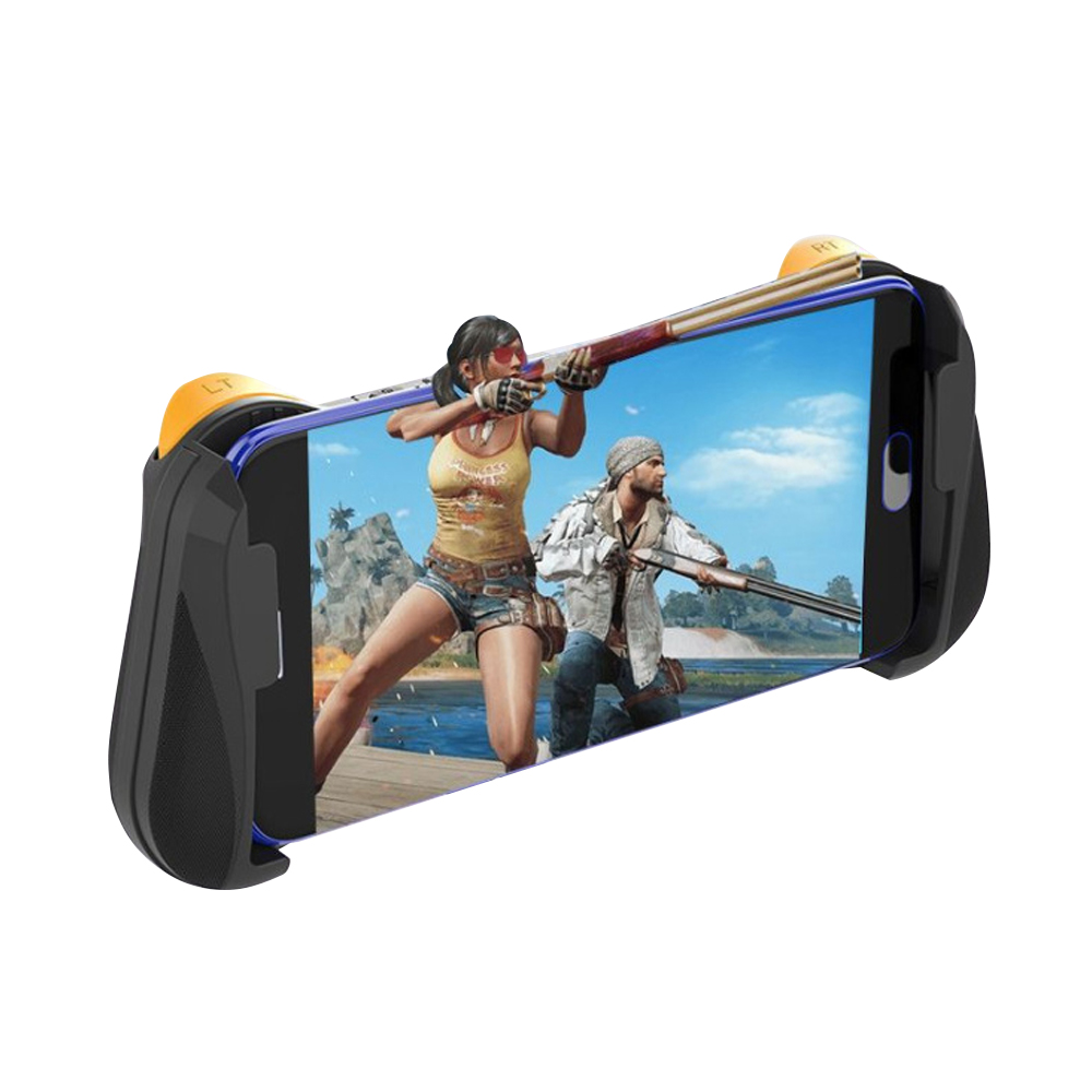Bluetooth 4.0 Gamepad PUBG Controller PUBG Mobile Triggers Joystick Wireless Joypad for iPhone XS Android Tablet  As shown