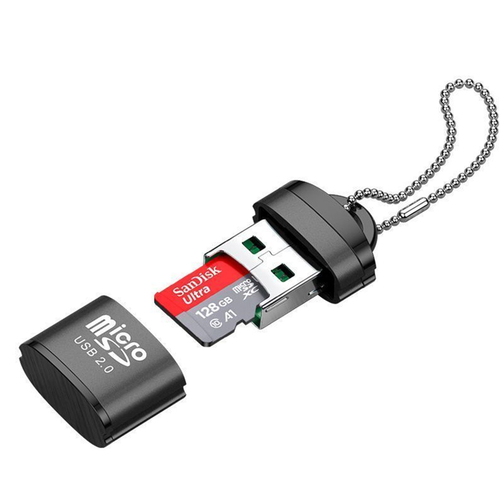 Usb Micro Sd/tf Card Reader Usb 2.0 Hi-speed Mini Usb Adapter Laptop Accessories black