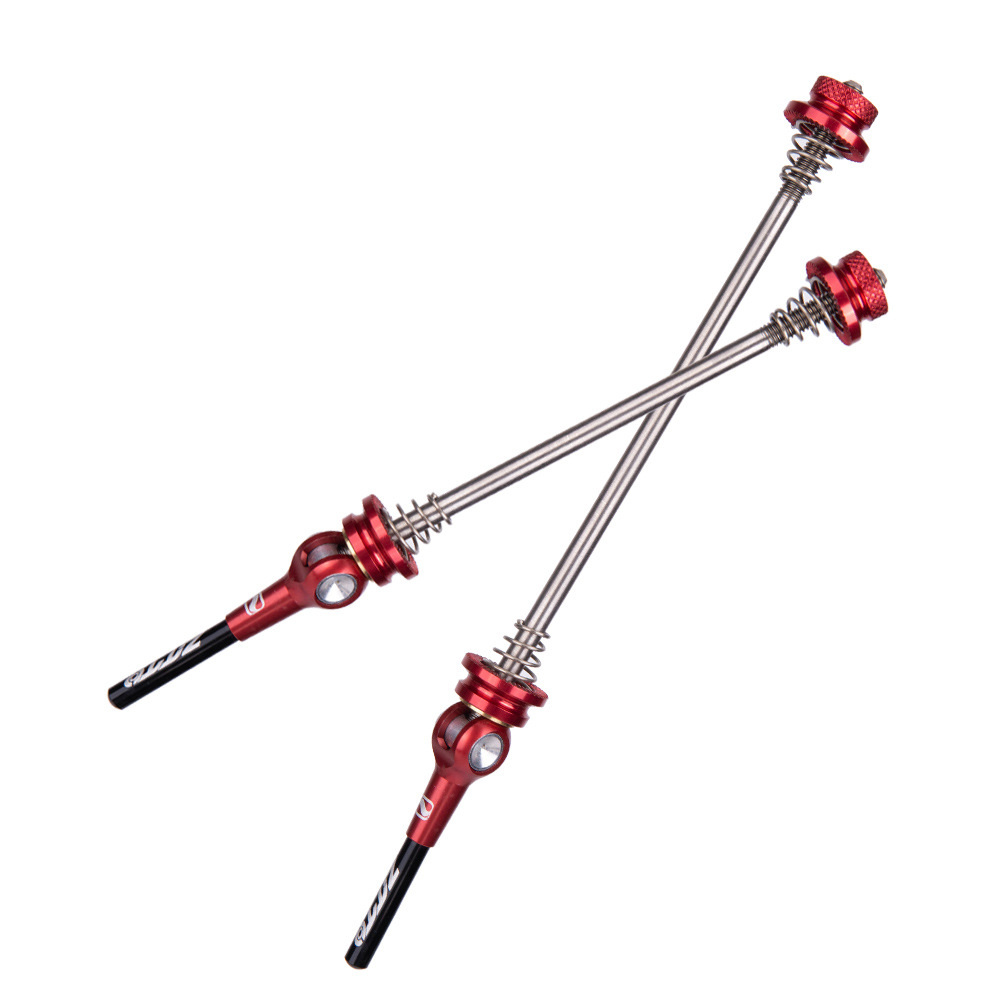 ZTTO Road Bike Quick Release Lever Bicycle Titanium Alloy CNC Rod Riding Accessories Tools  Red