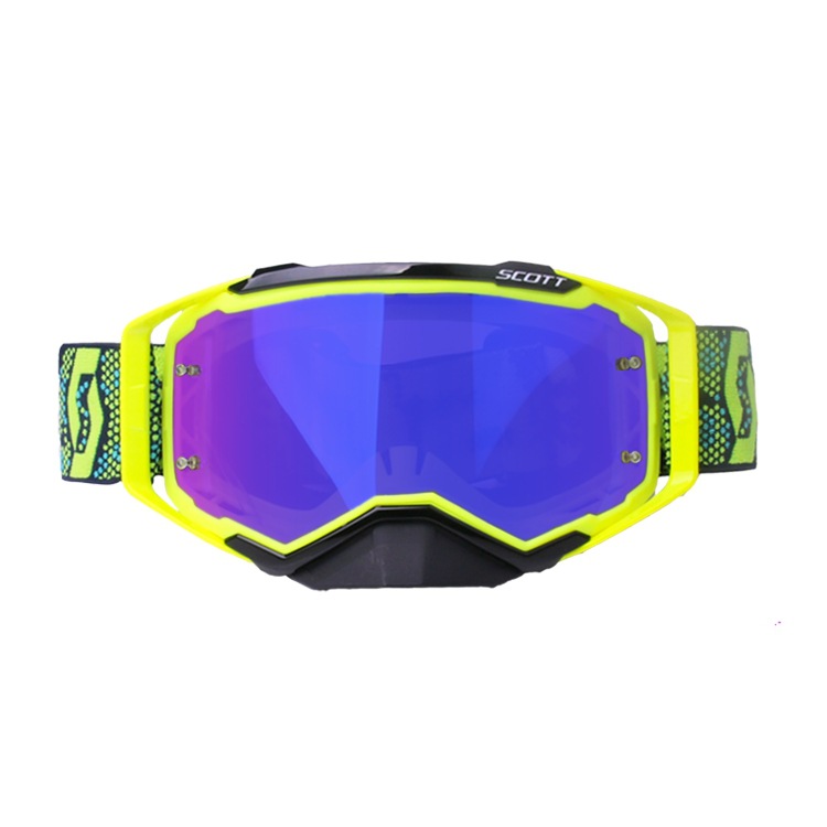 UV 400 Protection Lens Bendable OTG Frame Winter Sport Outdoors Adult Motocross Goggles Motorcycle Bike Ski Goggles Cycling Off road Goggles Windproof dustproof Jiele Motocross Goggles 