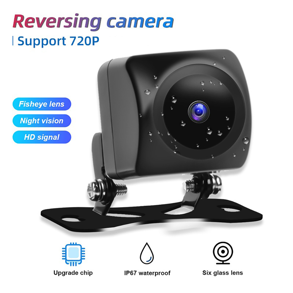 Wired AHD 720P HD Rear View Camera Infrared Night Video Recorder Black