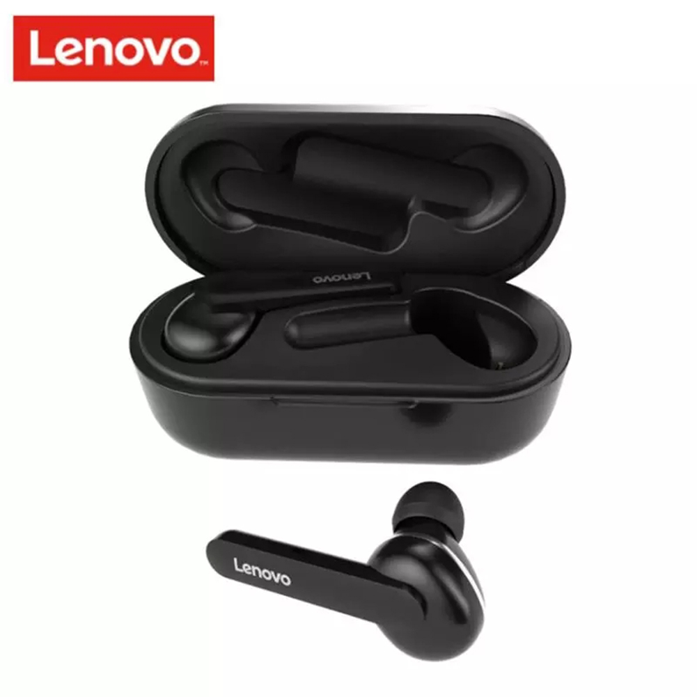 Original LENOVO Ht28 Tws 5.0 True Wireless Bluetooth Earphones Deep Bass Earbuds Stereo Touch Control Earphones black