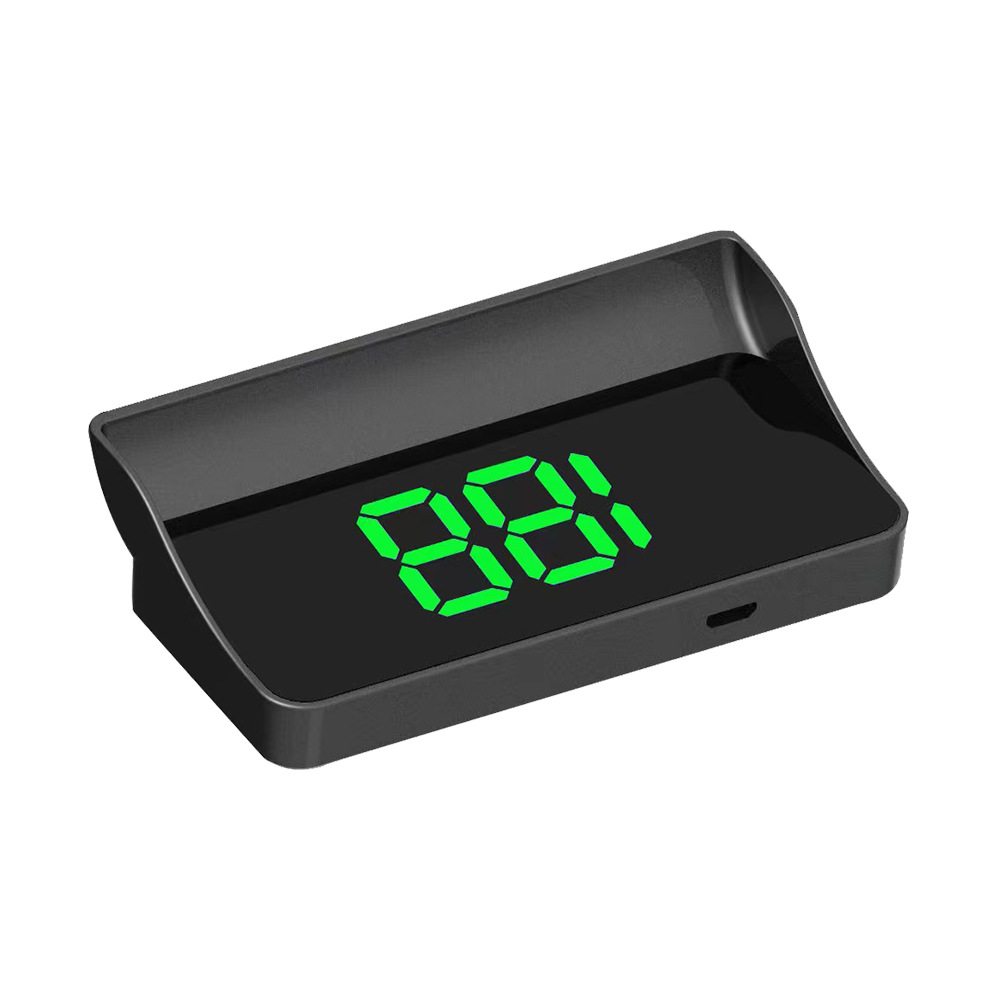 Car HUD Head Up Display GPS Digital Windshield Projector Speed Meter Speedometer With 4-inch LED Backlight Screen Universal For Cars, Trucks, Buses green MPH