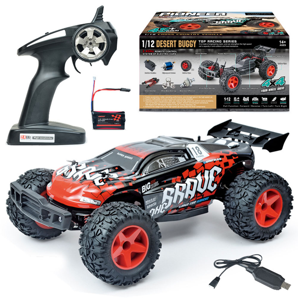 Remote Control Bg1508 Upgrade Four-Wheel Drive Charging Wireless Drift Racing 1:12 Modeling Car Toy red_1:12