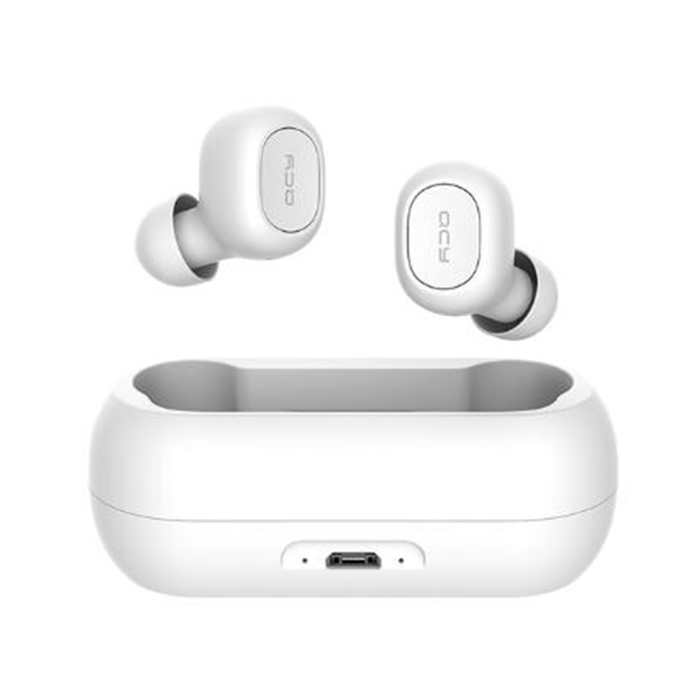 Original QCY qs1 TWS 5.0 Bluetooth Headset 3D Stereo Wireless Headset with Dual Microphone white