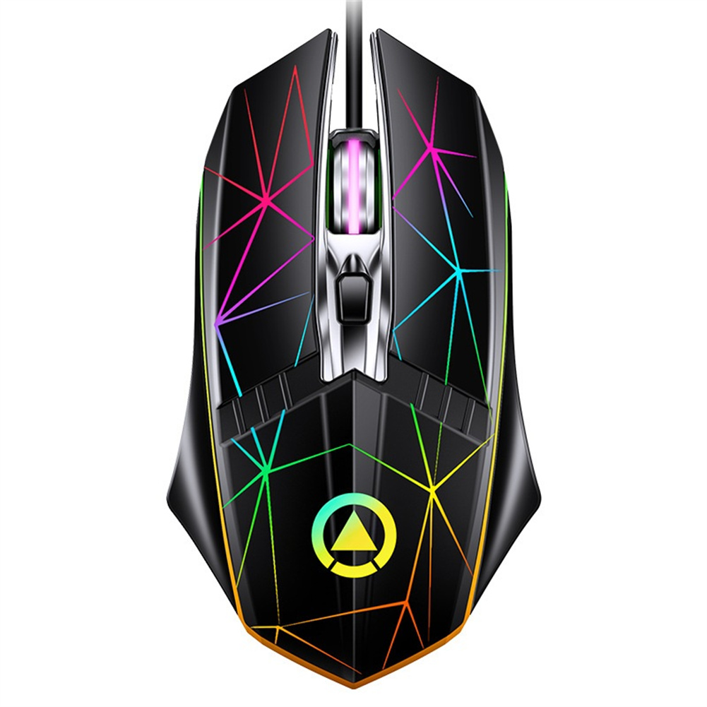 G11 Wire-controlled Gaming Mouse 3-level Adjustable Dpi 4 Button Illuminated Usb Computer Mouse (Mute) star black