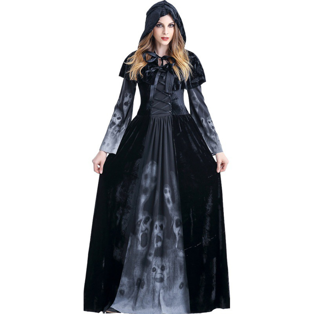 Gothic Adult Halloween Women's Vampire Masquerade Costume N14764-Halloween  Costume-wholesale