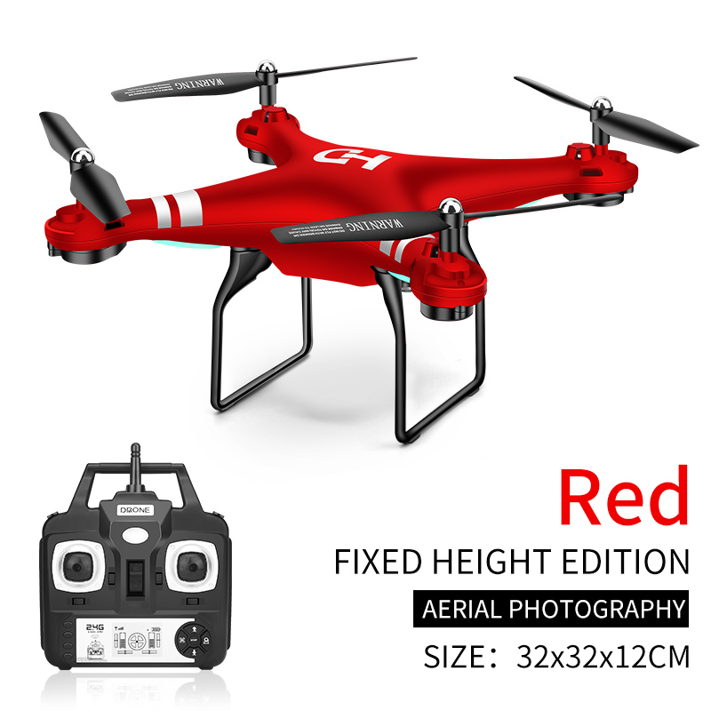 SH5 RC Drone 2.4G 4CH 6-Axis Gyro 360 Degree Rolling RC Quadcopter Headless Mode UAV SH5 red fixed without camera