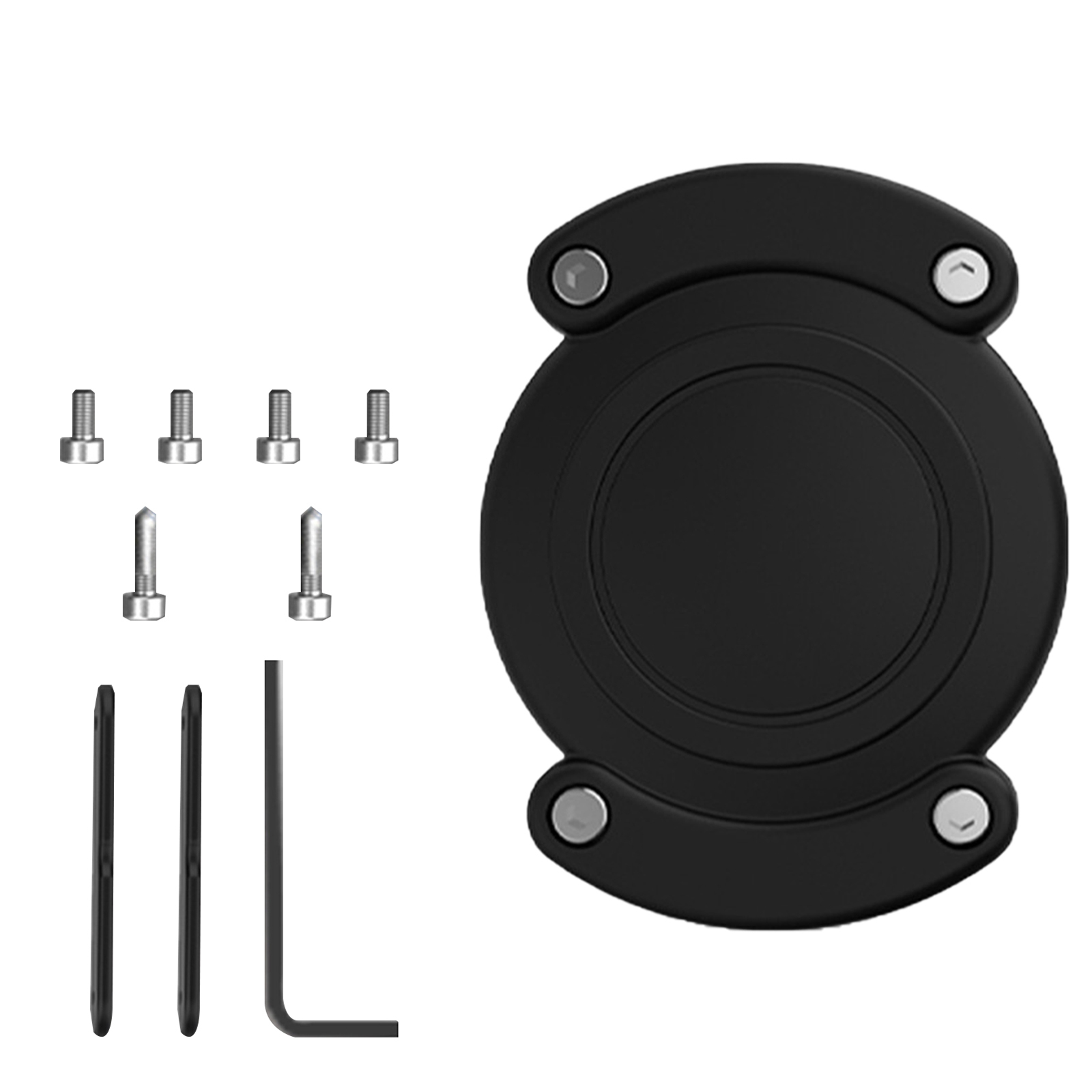 Silicone Protective Sleeve Waterproof Pet Locator Case Anti-lost Device Accessories Compatible For Airtag black