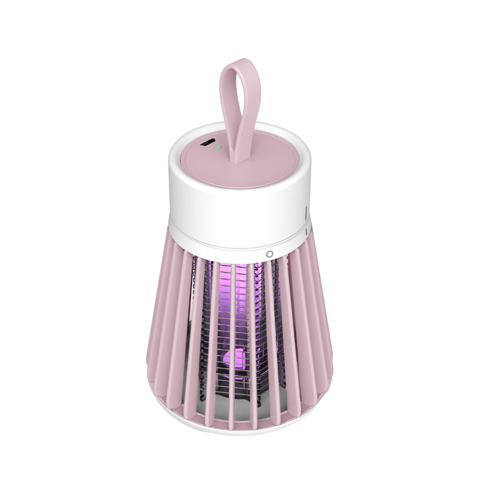 USB Bug Zapper Lamp 1200mA Electronic Mosquito Zapper Light Portable Fly Trap Camping Light For Outdoor Indoor pink english